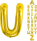 Letter Balloons 40Inch Large Giant big Foil Mylar Gold Balloons U for Birthday Party Decorations