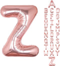 Letter Balloons 40Inch Large Giant big Foil Mylar Rose Gold Balloons Z for Birthday Party Decorations