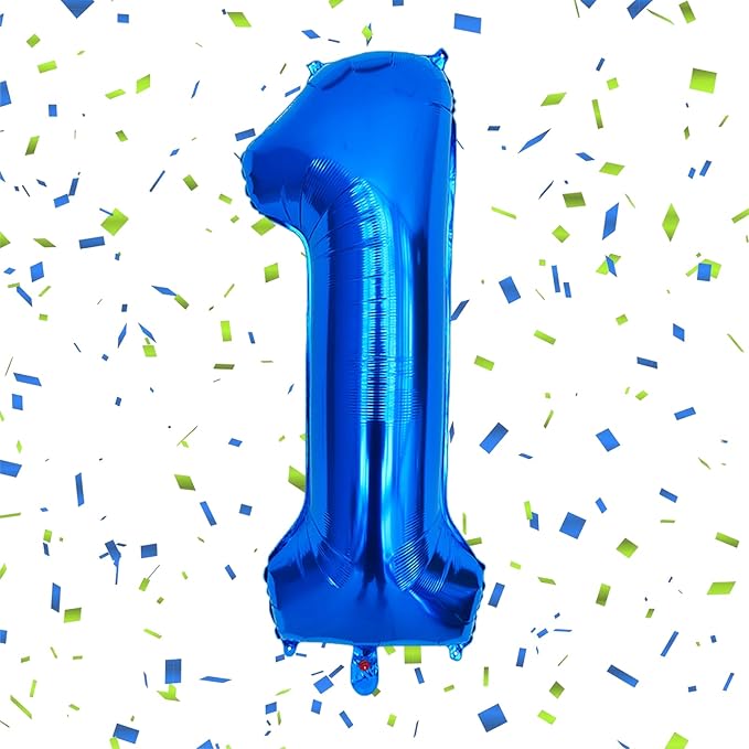 Smlpuame 40 Inch Navy Blue 1 Balloon for 1st Birthday Party, Blue One Number Balloon 10 11 21 Birthday Decorations for Boys Men Toddler Baby, Helium Giant Foil Number 1 Balloon