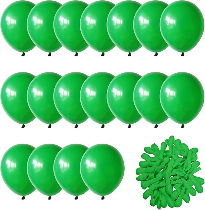 Dark Green Balloons 60pcs 5inch Small Deep Green Latex Balloon for Balloon Garland Arch 5'' Round Mini Dark Green Balloons for Birthday Party Decoration DIY Christmas Tropical Jungle Safari Woodland
