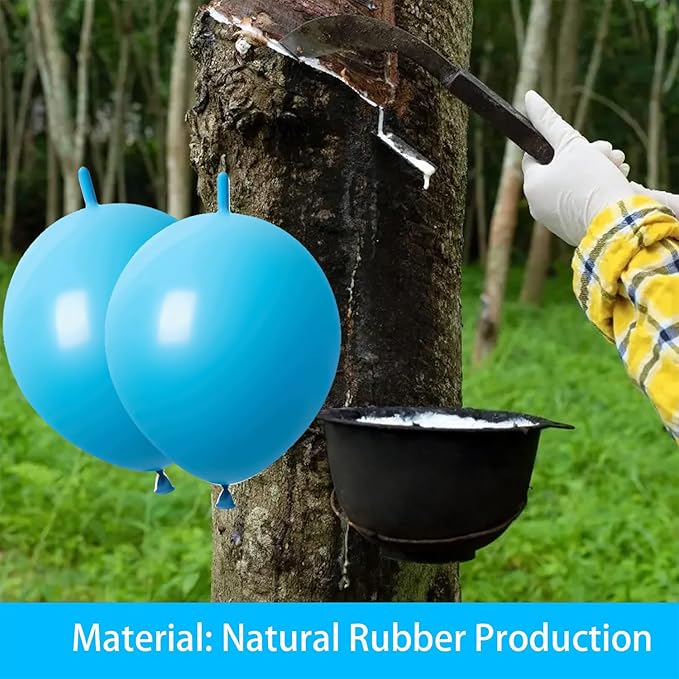 Link Balloons Light Blue 6 Inch 12 Inch Latex Quick Linkale Balloon 160 Pcs for Birthday, Halloween, Christmas, Party Festival Decorations