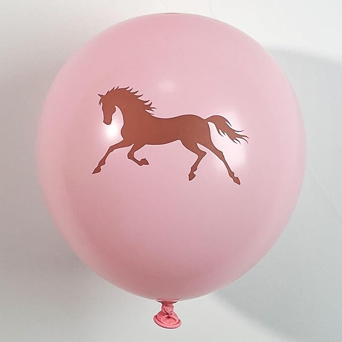 Cowgirl Balloon Arch Kit, Pastel Pink Brown White Rose Gold Balloon Garland with Cow Print and Paisley Bandana, for Rodeo Birthday Party, Western Baby Shower Decoration