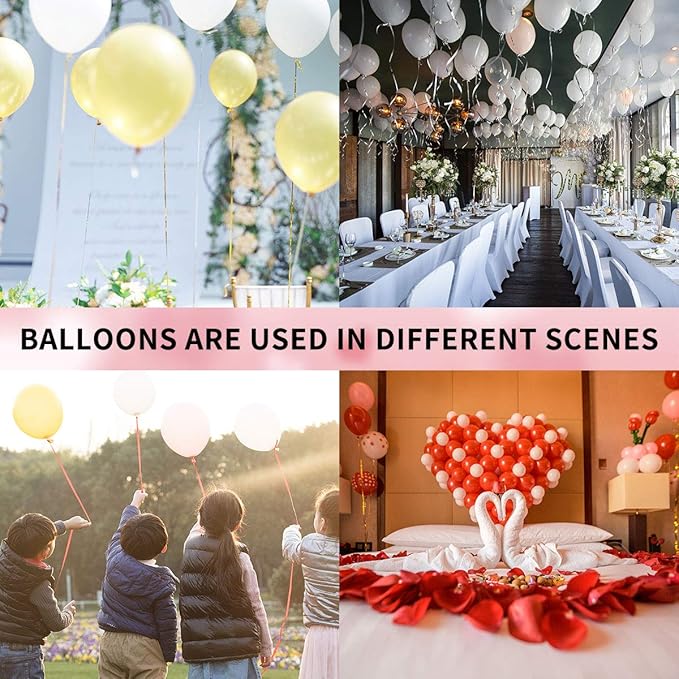 36 Inch Giant Round Balloons Macaron Purple Pink 6 Packs Latex Balloons for Photo Shoot Wedding Baby Shower Birthday Party Decorations