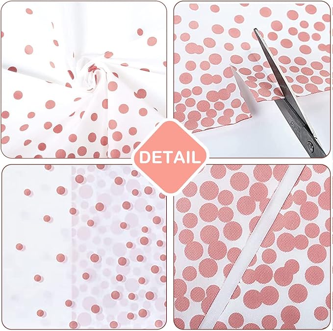 2 Pack Plastic Tablecloth Disposable Rose Gold Tablecloth for Rectangle Tables 54" x 108" Party Decorations Birthday Thanksgiving Christmas Valentines Wedding Outdoor BBQ Picnic (Rose Gold, 2 Pack)