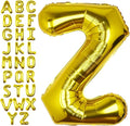 40Inch Gold Letter Z Balloon Foil Helium Letter Balloons A-Z Giant Large Mylar Big Party Balloon for Birthday Party Decorations