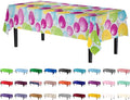 Exquisite 12-Pack Premium Plastic Tablecloth 54in. x 108in. Rectangle