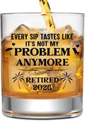 NewEleven Retirement Gifts For Men 2026 - Coworker Leaving, Goodbye Gift, Farewell Gifts For Coworkers, Friends, Dad, Grandpa - Retirement Gift For Men From Friend, Family, Colleague - Whiskey Glass