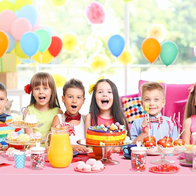 Mwellewm 12 Packs Gender Reveal Table Cloths, Disposable Plastic Pink and Blue Tablecloth Rectangle Pastel Table Covers Decoration for Boy or Girl Baby Shower Birthday Party Unicorn Princess Ice Cream