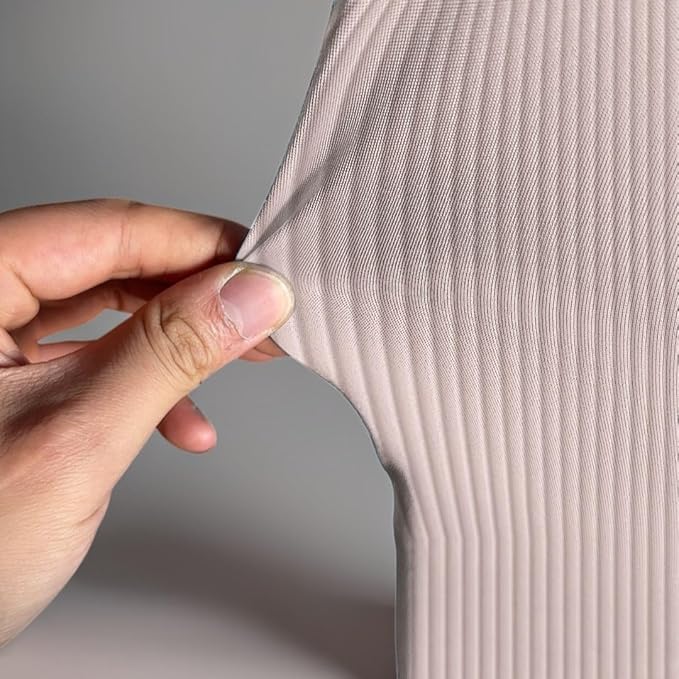 HUAYI Flesh Pink Ripples Pattern Arch Backdrop Cover for Birthday Party Wedding Baby Shower Decorations Chiara Backdrops Arched Wall Frame Stands Covers Props GP-459 4ft * 7ft