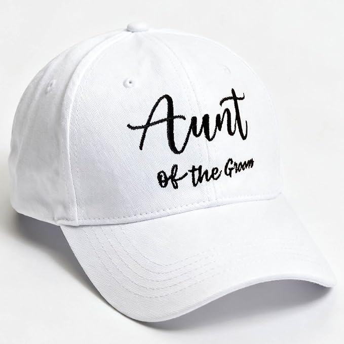 Adjustable Embroidered Hat for Bridal Shower Wedding Engagement Anniversary Honeymoon Newlyweds Couples Gifts