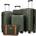 Cosbarn Luggage Sets 5 Piece Suitcases with Wheels, Suitcase Set ABS Hard Case Luggage with Spinner Wheels Durable Travel Luggage