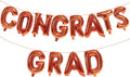 KALOR 16 Inch Orange Congrats Grad Banner Balloons, Orange Congrats Grad Letters Sign, Graduation Decorations 2026 for Graduation Party Decorations 2026