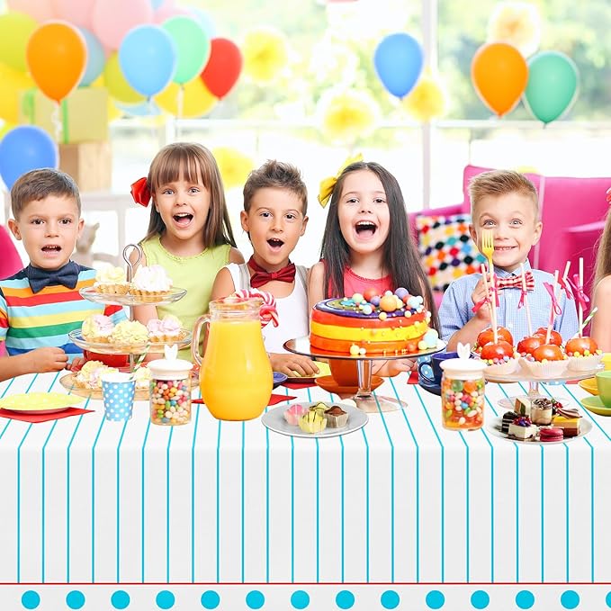 4PCS Notebook Theme Tablecloth Preschool Kindergarten Party Tablecover First Day to School 51x86 Inch Large Disposable Rectangle Notebook Tablecloth Cover for Back to School Educational Decorations