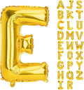 Gold Letter Balloons 40 Inch E Balloon Letters E Alphabet Balloons Giant Letters With Straw Big Balloons Foil Large Gold Balloons For Birthday Party Decorations Wedding Thanksgiving Christmas Balloons