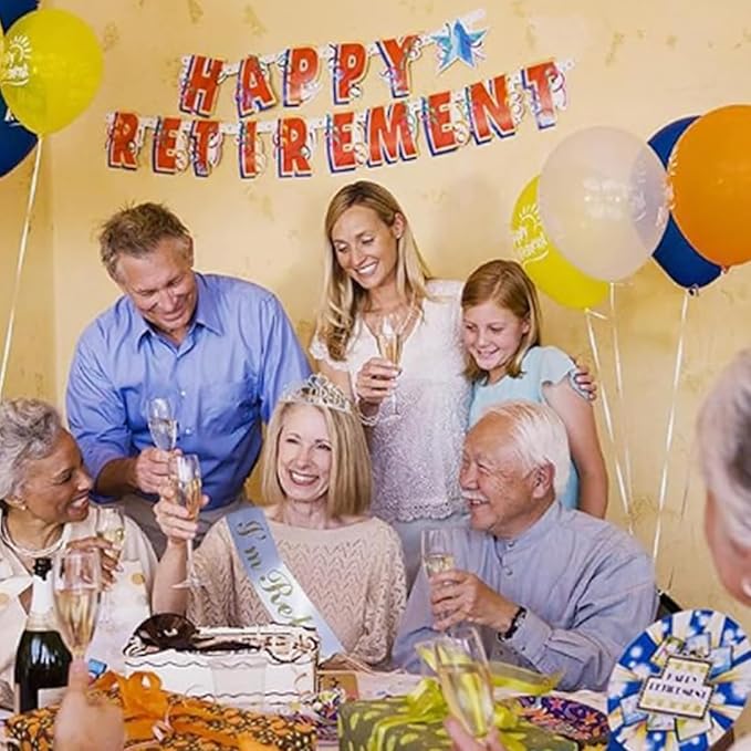 Retirement Gifts for Women, “I'm Retired!” Sash, Happy Retirement Party Decorations, Events and Decorations by JPACO