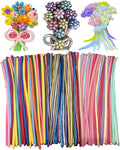 1000 Pcs 260 Balloons 3 materials Include 600 Pcs Matte 200 Pcs Metallic and 200 Pcs Pastel Long Balloons Used to create a variety of shapes