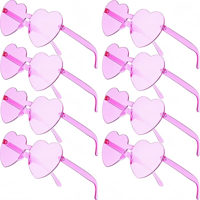 Heart Glasses Heart Shape Sunglasses for Valentine Mardi Gras Summer Women's Party Favor