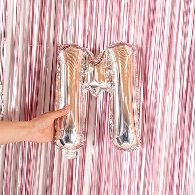 Restaurantware-Balloonify 16 Inch Letter Balloon, 1 Alphabet Party Balloon - Letter M, Self-Sealing, Silver Foil Mylar Finish, Hanging Loop, Decoration For Birthday, Wedding, Or Graduation