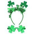 Semato St. Patrick’s Day Headband with Green Clover Sunglasses for St. Patrick’s Day Accessories Shamrock Irish Carnival Party Favors