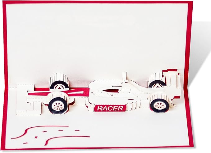 Pop Up Cards Set for Kids. Boys Will Love These 3D Christmas or Happy Birthday Cards (4 Pack)