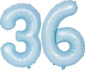 40 In Matte Blue Number Balloons Helium Foil Mylar Balloon Birthday Party banquet Decoration Digital 36