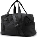 BAGSMART Gym Bag for Women, Carry on Weekender Overnight Bag, Travel Duffel Bags with Trolley Sleeve, Personal Item Travel Bag Tote Bag Workout Dance Bag(Black,Medium)