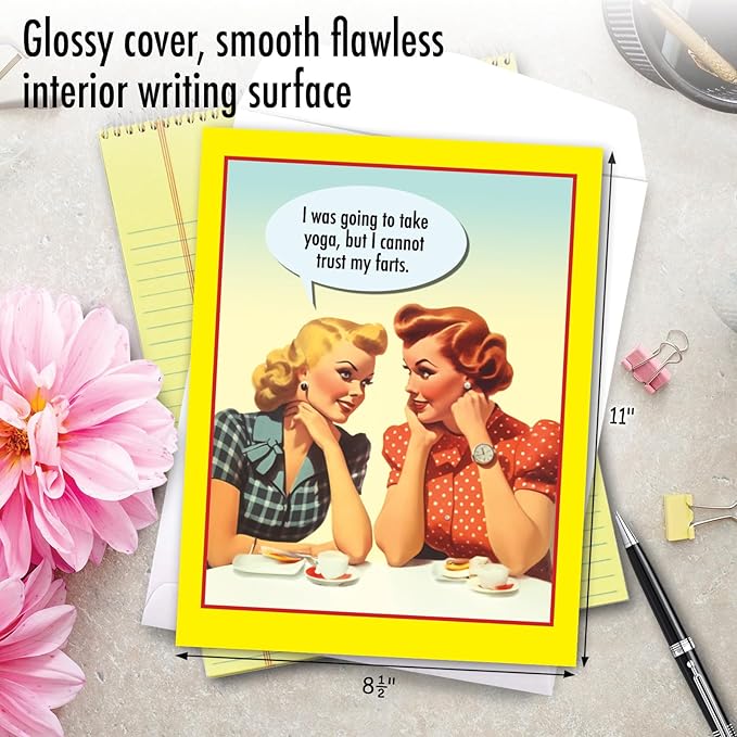 NobleWorks Jumbo Funny Birthday Greeting Card 8.5 x 11 Inch with Envelope (1 Pack) Large Jumbo Bday Trust My Farts J1408BDG-UA