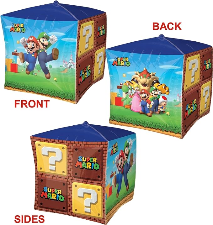 Anagram Mario Bros Party Supplies 4th Birthday Balloon Decorations