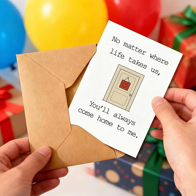 KINGNAME Romantic Love Card for Him Her, Come Home To You Emotional Future Card, Meaningful Gift for Anniversary or Birthday