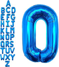 40 Inch Blue Letter O Balloons, DIY Phrase Foil Alphabet Letter O Balloons DIY Word O Banner for Birthday Anniversary Celebration Graduation Party Supplies Decoration