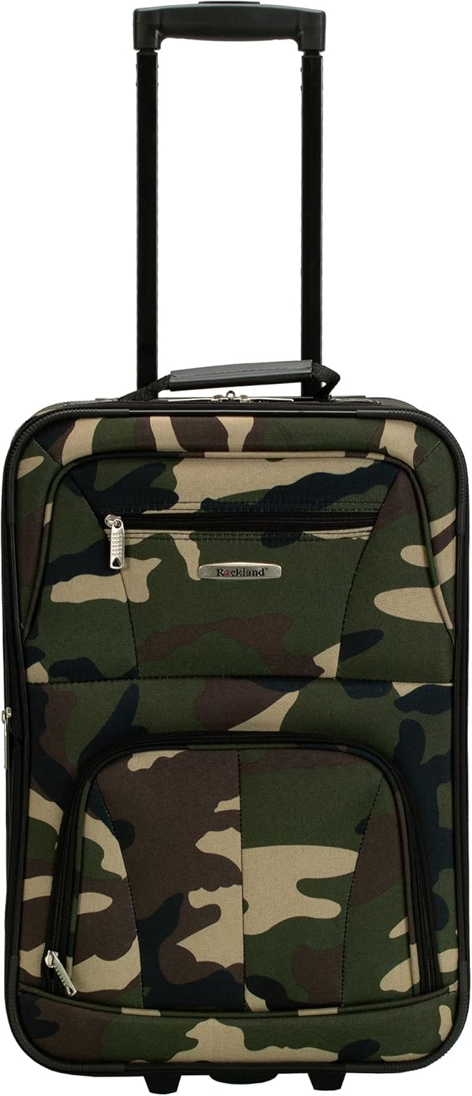 Rockland Fashion Softside 4 Piece Luggage Set, Expandable, (14" Tote/19"/24"/28"), Camo