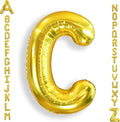 AULE 40 Inch Big Letter Balloon Gold C Large Foil Helium Alphabet Balloons A-Z for Birthday Anniversary Graduation New Year Party Decoration Supplies