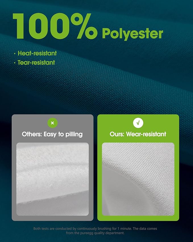 Pureegg Rectangle Table Cloth 60" x 84" – Durable Polyester Tablecloth Offers Reusable & Washable Protection, Ideal for Outdoor Party, Picnic, Wedding, Banquet and Birthday, Caribbean