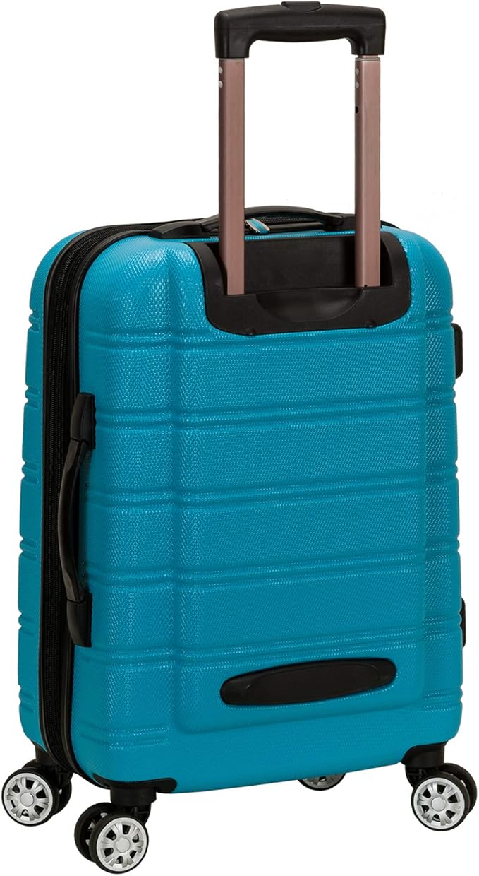 Rockland Melbourne Hardside Expandable Spinner Wheel Luggage, Carry-On 20", Turquoise