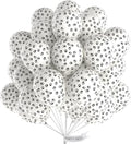PartyWoo Paw Balloons 50 pcs 12 Inch Matte White Dog Paw Print Latex Helium Balloons for Dog Animals Theme Party Birthday Party Decorations