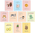 ALY LOU Boxed Set of 10 Funny, Cute Notecards for All Occasions, Assorted Anniversary Birthday Card for Her Him / Husband Boyfriend / Girlfriend Wife Kawaii Vday Greeting Card