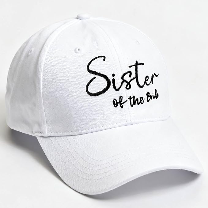 Adjustable Embroidered Hat for Bridal Shower Wedding Engagement Anniversary Honeymoon Newlyweds Couples Gifts