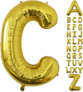 Letter Balloons Gold Party Balloon - 40 Inch Large Gold Letter C Balloon, Letter Balloon Birthday Decorations, Balloon for Women Men Anniversary Party Decorations Supplies