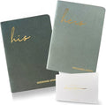Vow Books His and Hers, Wedding Vow Books with Soft Touch Gold Foil Engraving, Wedding Essentials, Wedding Accessories