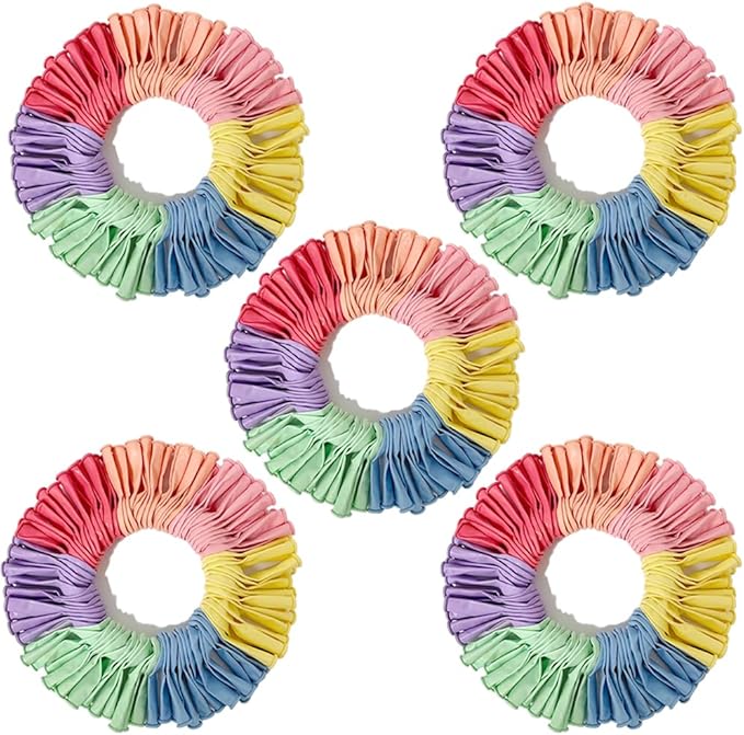 500Pcs Pastel Balloons, 5 inch 10 inch Pastel Latex Party Balloons Assorted Colors - Round Helium Macaron Balloons for Birthday Baby Shower Wedding Decorations