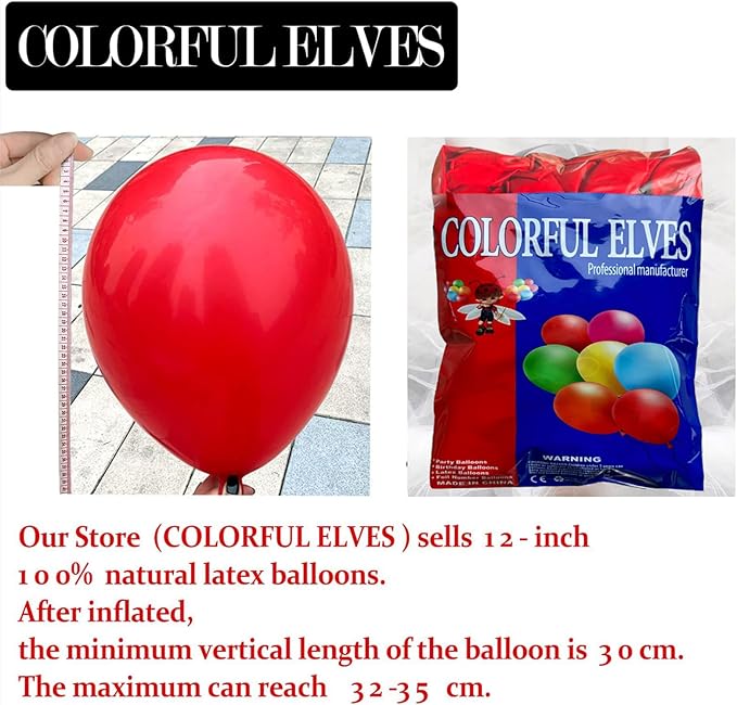 Red Balloons 12 inch 100pcs Red Helium Latex Party Balloon Decorations