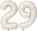 40 In Cream white Number Balloons Helium Foil Mylar Balloon Birthday Party banquet Decoration Digital 29