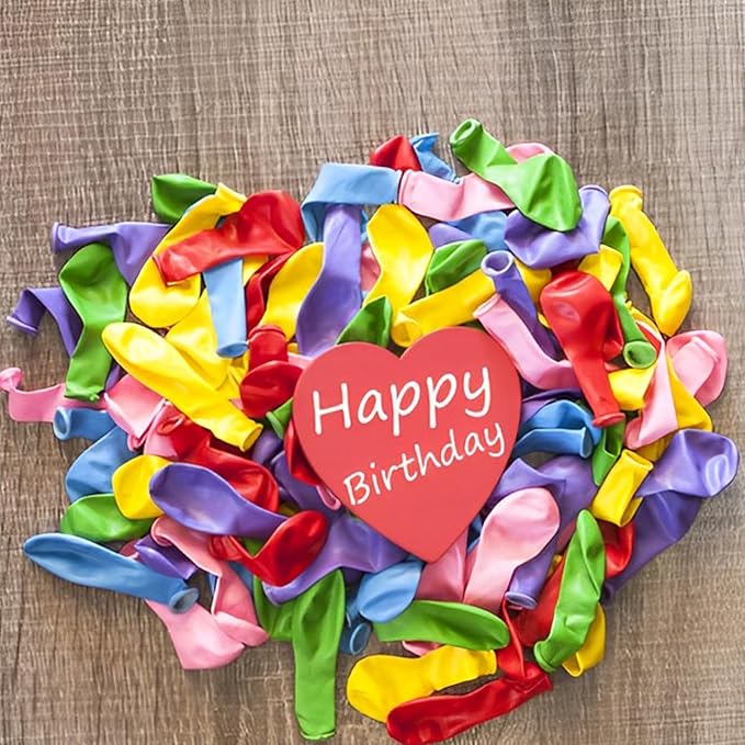120pcs Colorful Balloons 12inch Rainbow Latex Balloons for Boys Girls Birthday Baby Shower Gender Reveal Wedding Decorations