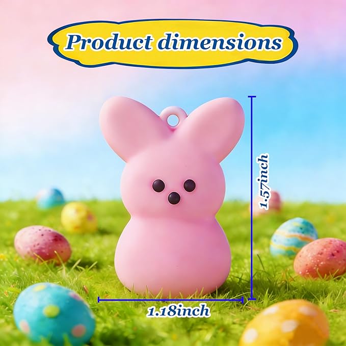 72 Pcs Easter Party Favors for Kids, Easter Egg Fillers Basket Stuffers, Birthday Gifts for Toddlers Adult, Classroom Prizes Box, Easter Decorations