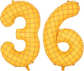 40-Inch Large Number Balloon Toy Inspired Story Matte Yellow Birthday Balloon Western Rodeo Party Supplies Boy Girl Story Anniversary Kids Birthday Party Cowboy Farm Themed Baby Welcome Decorations