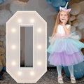 3FT Marquee Light Up Numbers, Giant Marquee Numbers, Pre-cut DIY Foam Board Number 0 for 30th 40th 50th Birthday Decorations,60th 70th Anniversary Party Decor