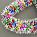 33Ft Long Tinsel Twist Garland Shiny Thick Metallic Foil Xmas Tree Decorations for Birthday Party Christmas New Year Parties Parade Floats and Other Holidays Hanging Decor Supplies-(Colours+White)