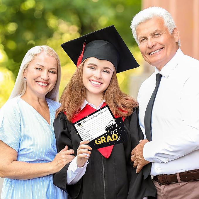 50Pack Graduation Advice Cards, Advice for the Graduate, Graduation Party Games Ideas Activities Supplies Graduate Decorations Favor Grad Celebration Party Supplies for High School/College/Senior School