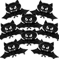 KatchOn, Black Bat Balloons - 35 Inch, Pack of 8 | Ghost Balloons | Bat Balloon for Halloween Decorations Indoor | Halloween Foil Balloon for Spooky Decorations