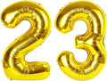Gold Number 23 Balloon 40 inch, 23 Number Balloons, 23rd Gold Birthday Decorations, 23 Year Old Women Men Golden Party Supplies